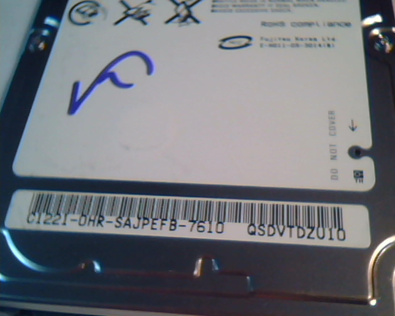 2.5 Hard Disk Drive Fujitsu MHV2040BS CA06672-B704 2007-06-11 40GB 78140160 - image 4