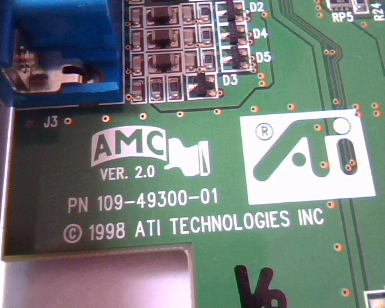 AGP card ATI 109-49300-01 Rage IIC 49302 1024930101 R2-A/4MS-O VGA - image 2