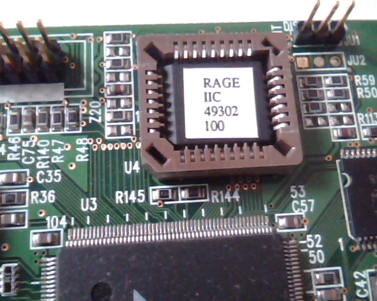 AGP card ATI 109-49300-01 Rage IIC 49302 1024930101 R2-A/4MS-O VGA - image 3
