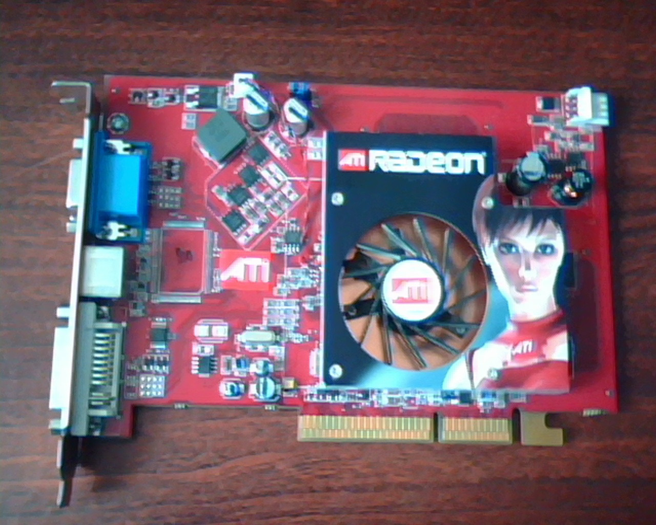 AGP card ATI Radeon X1600 Pro AGP 512M  VGA TV DVI  Video NTSC PAL