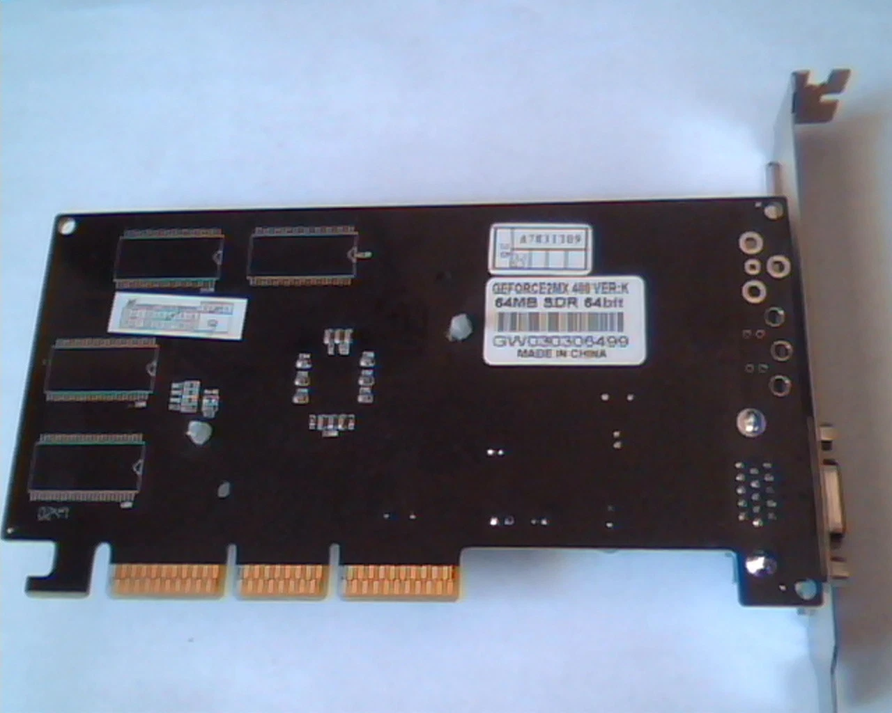 AGP card GeForce2MX 400 Ver K 64MB SDR 64bit VGA GeForce 2MX MX400-VK - image 4