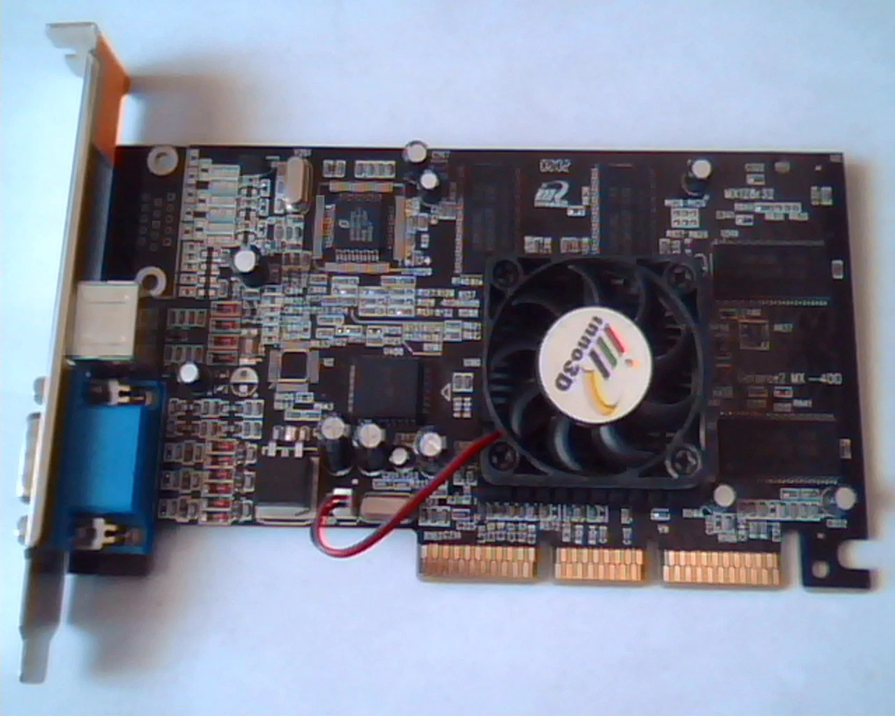 AGP card inno3D MX128r32 MX128 MX400 TV 64MB VGA