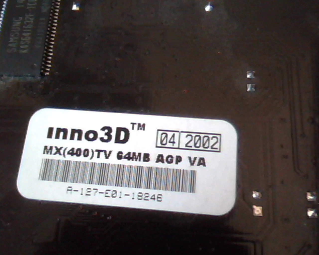 AGP card inno3D MX128r32 MX128 MX400 TV 64MB VGA - image 3