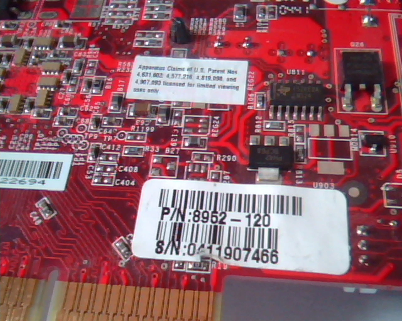 Video Graphics Card AGP MSI 8952 Ver 110 8952-120 VGA S-Video - image 3