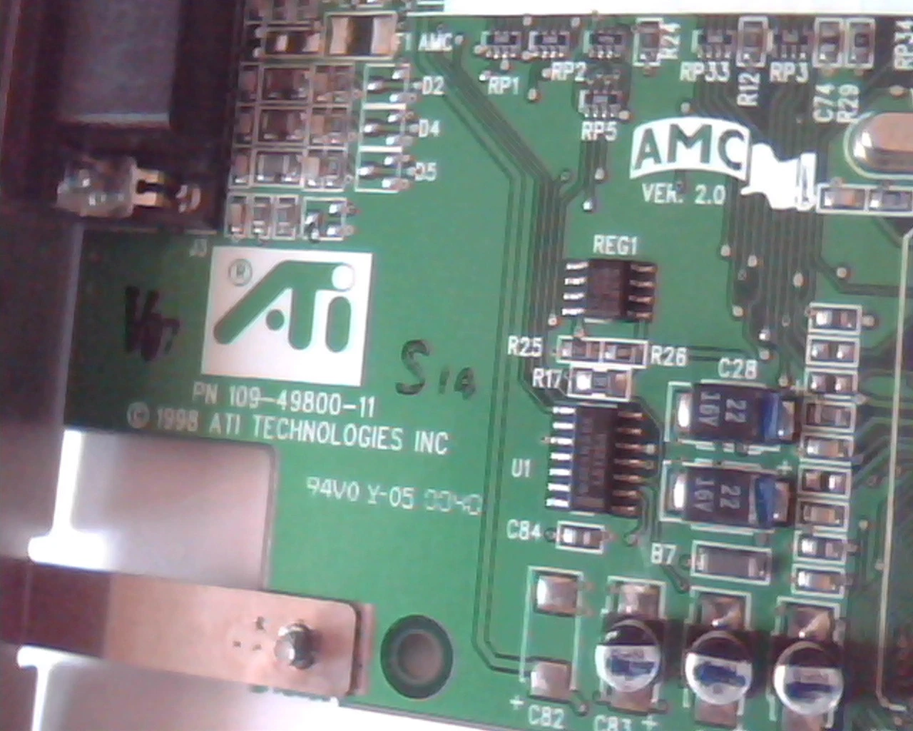 AGP card ATI 109-49800-11 Rage Pro Turbo Ver 2.0 1025-11000 VGA - image 2