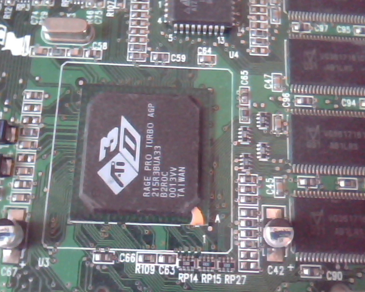 AGP card ATI 109-49800-11 Rage Pro Turbo Ver 2.0 1025-11000 VGA - image 3