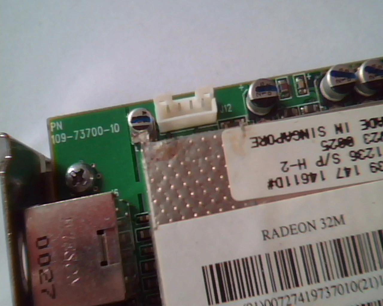 AGP card ATI 109-73700-10 Radeon 32M 1027370110 graphics DVI Video CATV - image 2