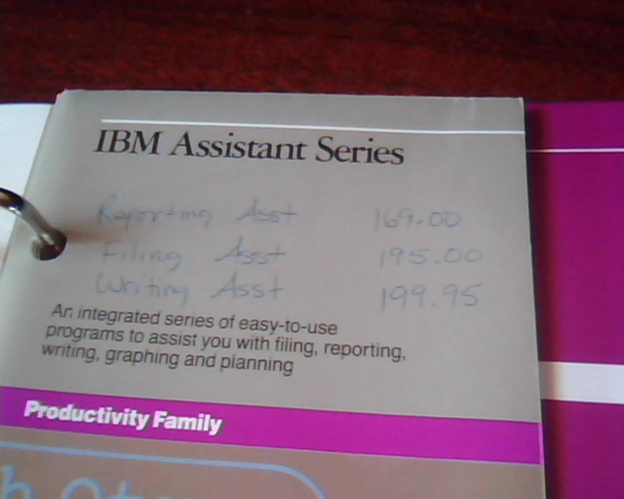 IBM Writing Assistant Personal Computer Library floppies binder book - Vintage - image 6