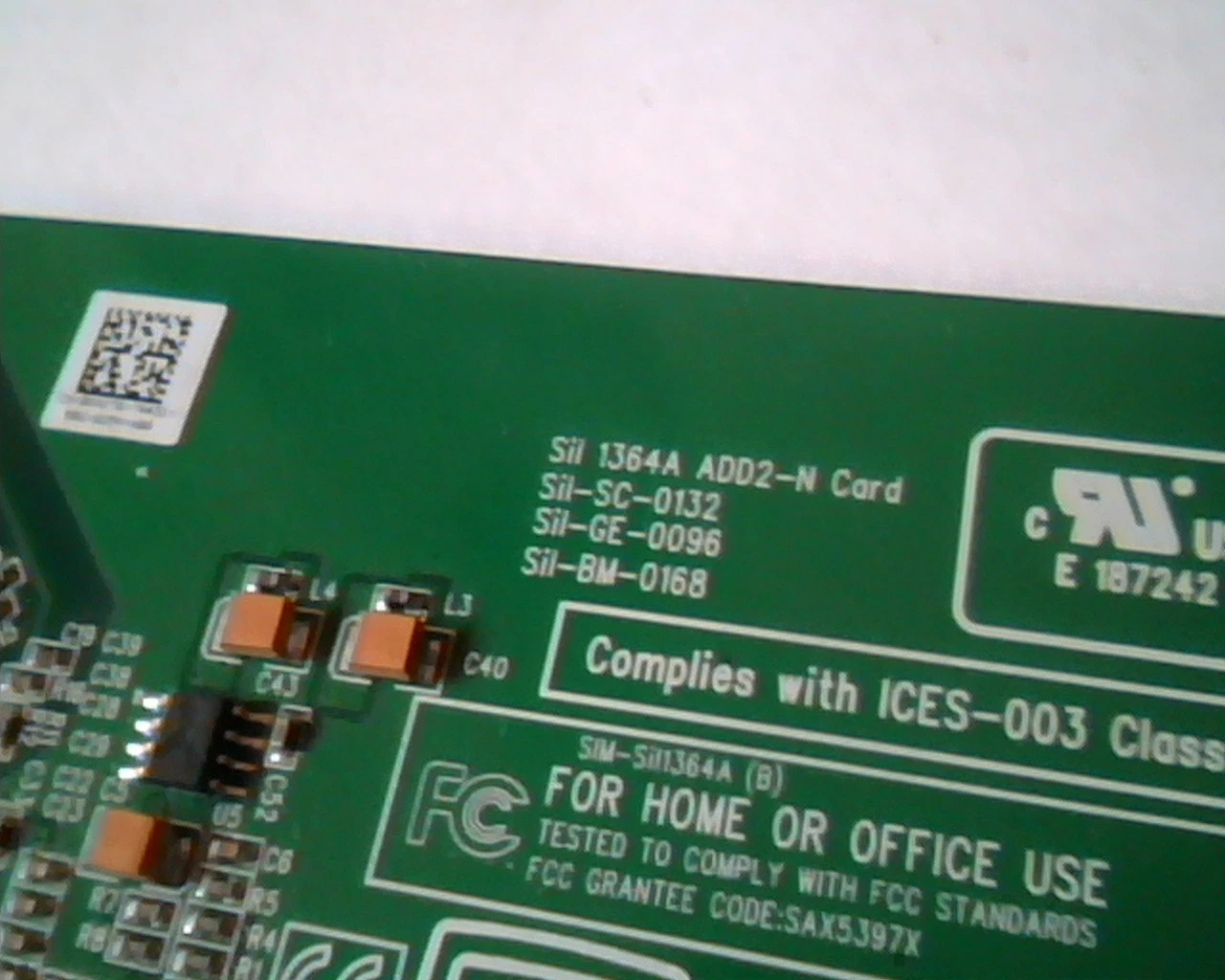 PCI-E express card Dell Sil 1364A ADD2-N 2006 Sil-GE-0096 Sil-BM-0168 DVI - image 3