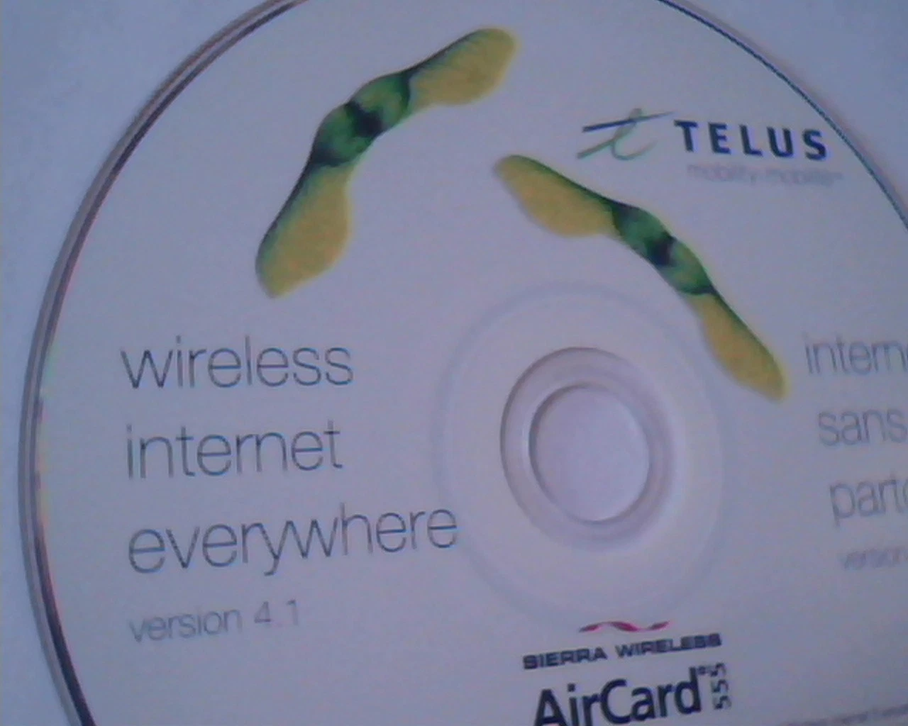 CD Telus Mobility AirCard Wireless Internet Everywhere Version 4.1 Sierra - image 2