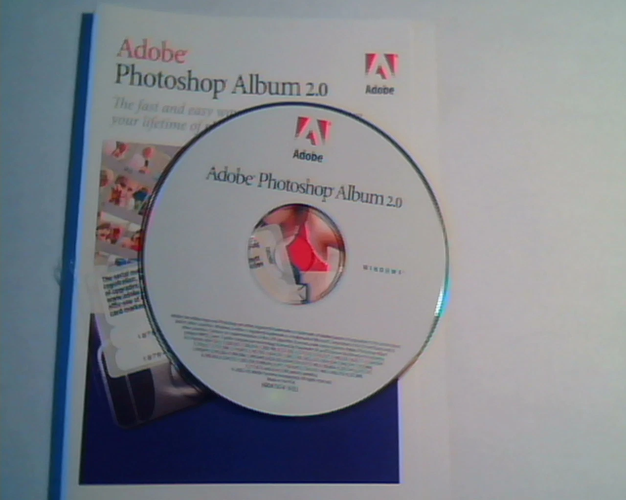 CD Adobe PhotoShop Album 2.0 manual - Organize and share photos