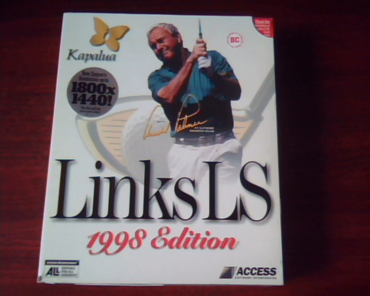 Kapalua Links LS 1998 edition Access - Golf game CDs + manual