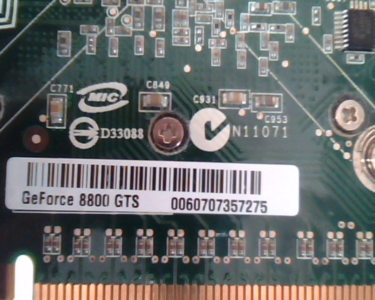 PCI-E express card ASUS GeForce 8800 GTS EN8800GTS HTOP 320M Dual DVI Video - image 4