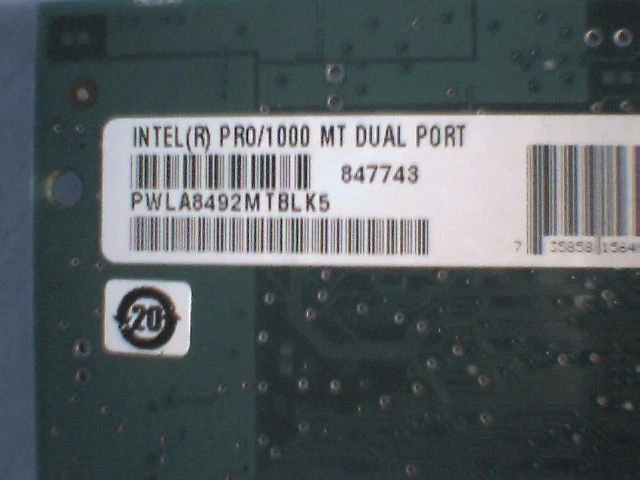 Intel Pro 1000/MT C41421-005 Dual port Gigabit Ethernet card - low profile - image 5