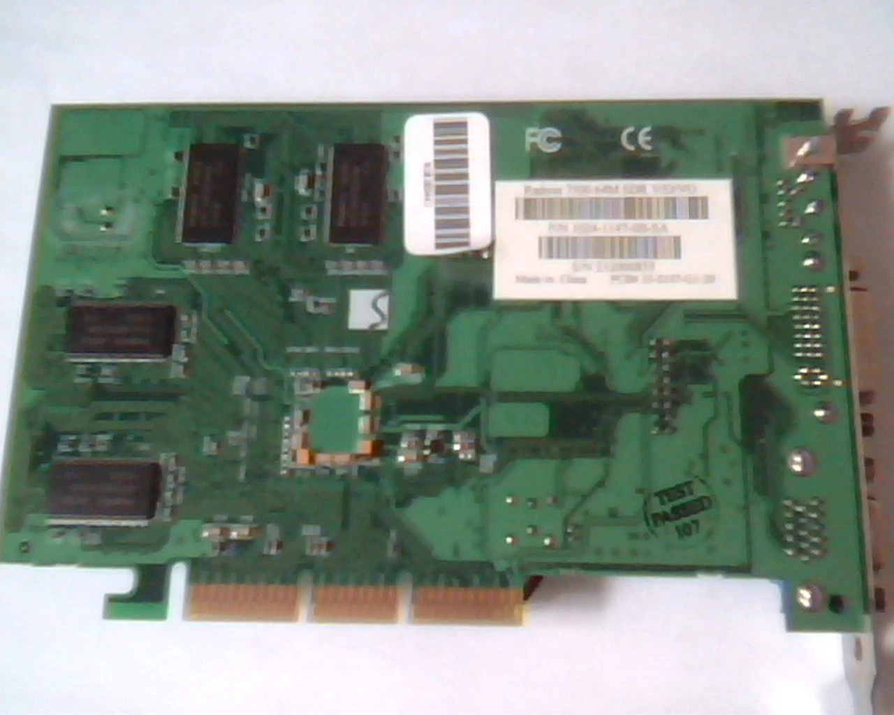 AGP card Radeon 7500 64M SDR 1024-1147-0B-SA 35-S147-G1-20 DVI VGA S-Video out - image 2