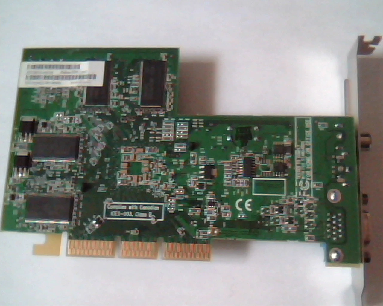 AGP card ATI 109-A06200-00 Radeon 9200 128M 102A0621901 AV I/O VGA TV - image 4