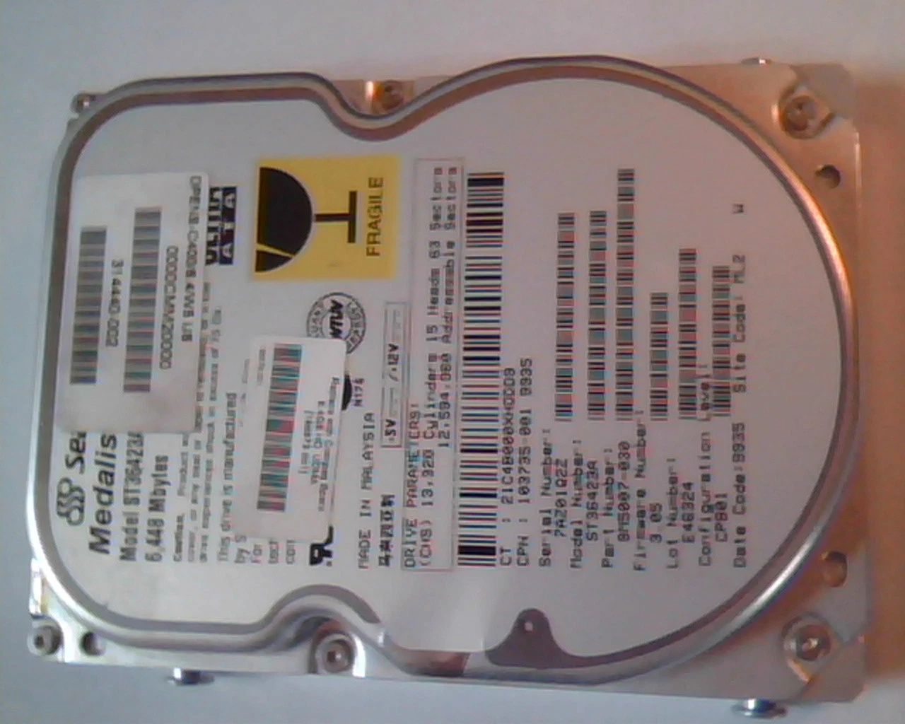 Hard Drive Disk IDE Seagate Medalist ST36423A 9M5007-030 3.05 E46324 CPB01