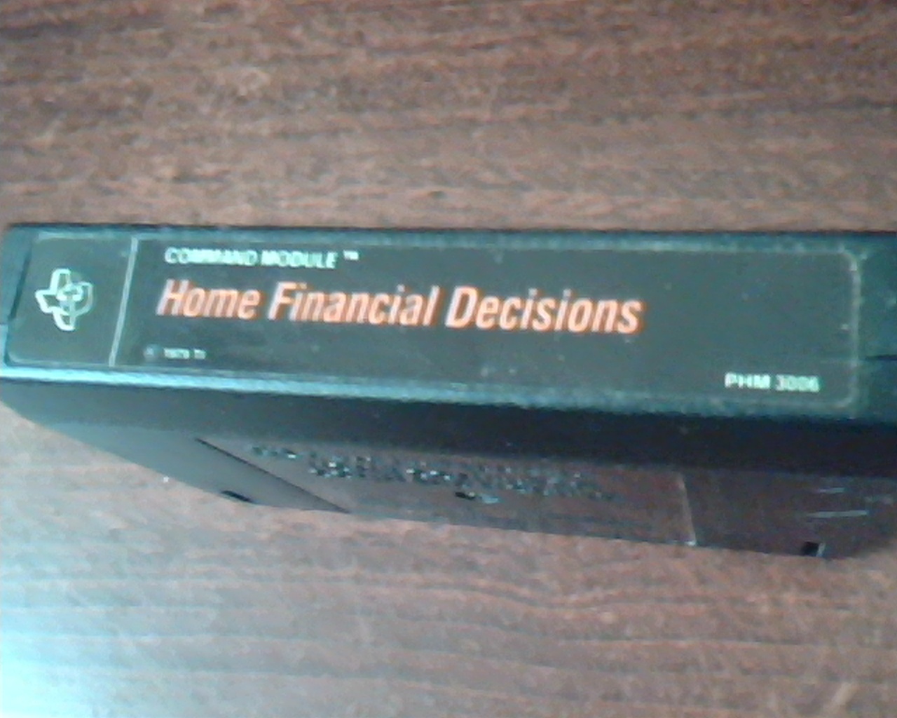 Texas Instruments Home Financial Decisions Cartridge AND Manual Solid State - image 3