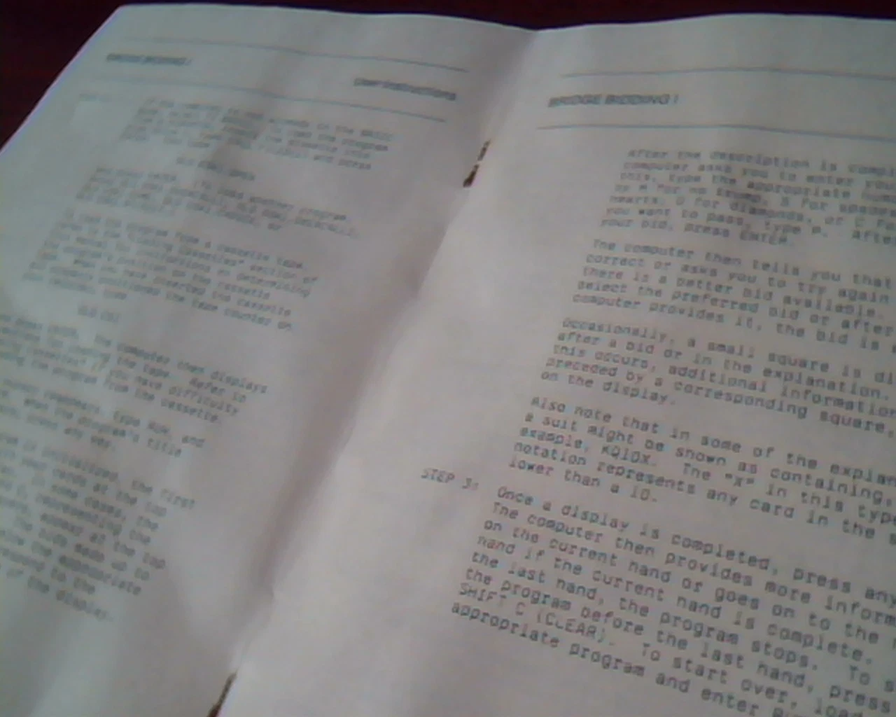 Texas Instruments Home Computer MANUAL Model PHD 5026 Bridge Bidding I TI-99/4 - image 7