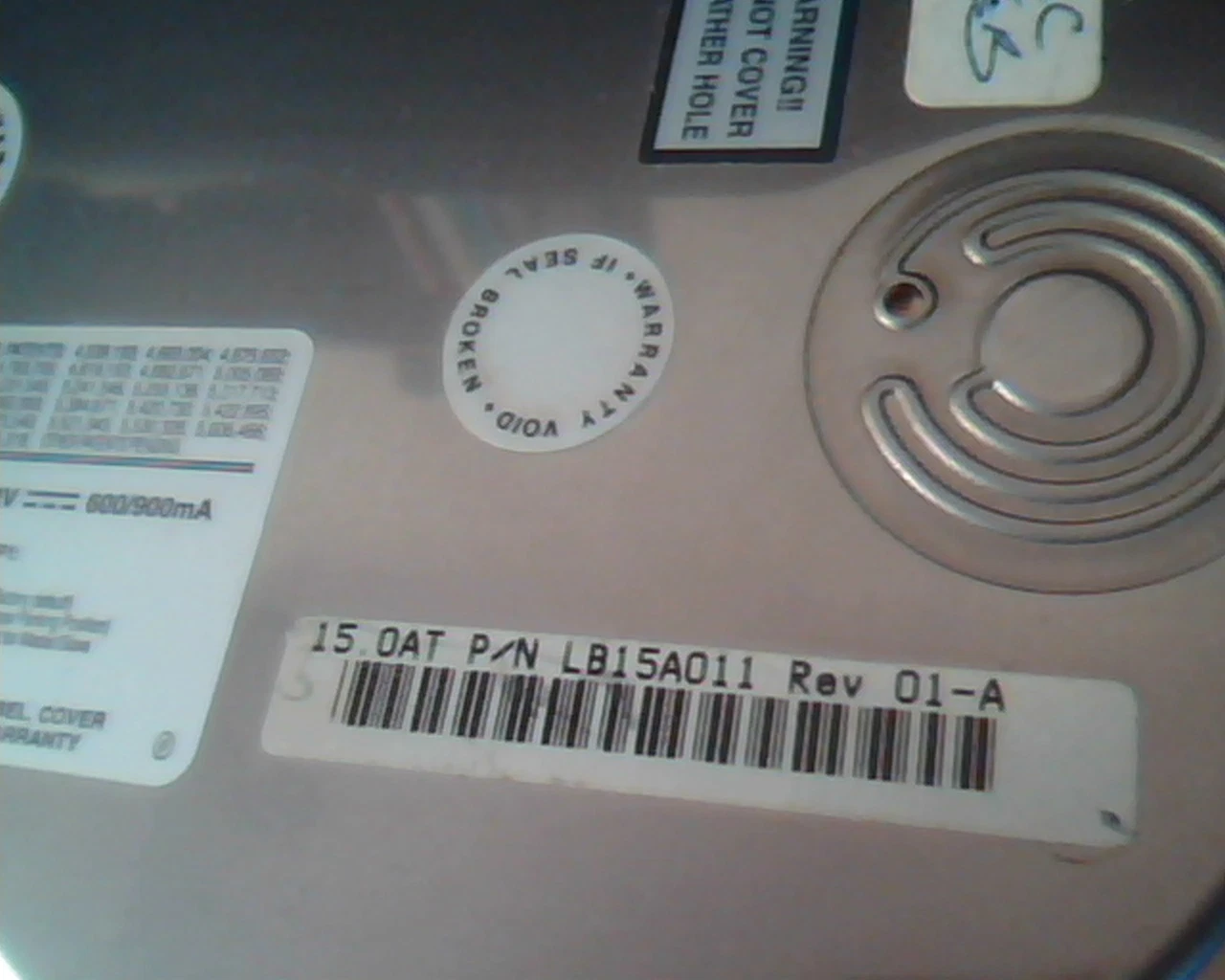 Hard Drive Disk IDE Quantum Fireball lct LB15A011 01-A 15.0AT 3.5in 09N9401 - image 3