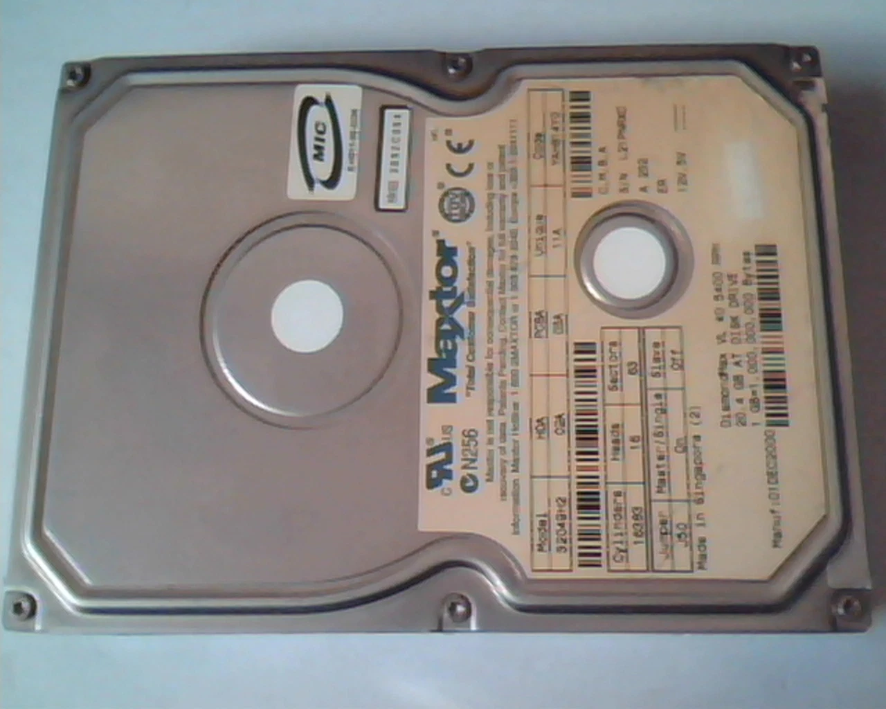 Hard Drive Disk IDE Maxtor 32049H2 02A 03A DiamondMax VL 40 20.4GB