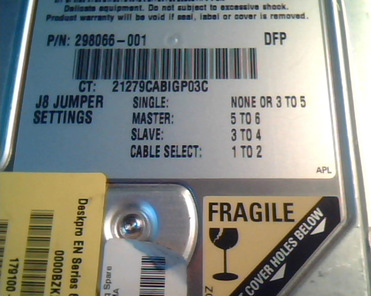 Hard Drive Disk IDE Western Digital Caviar 36400 AC3640-60LC 298066-001 CA - image 3