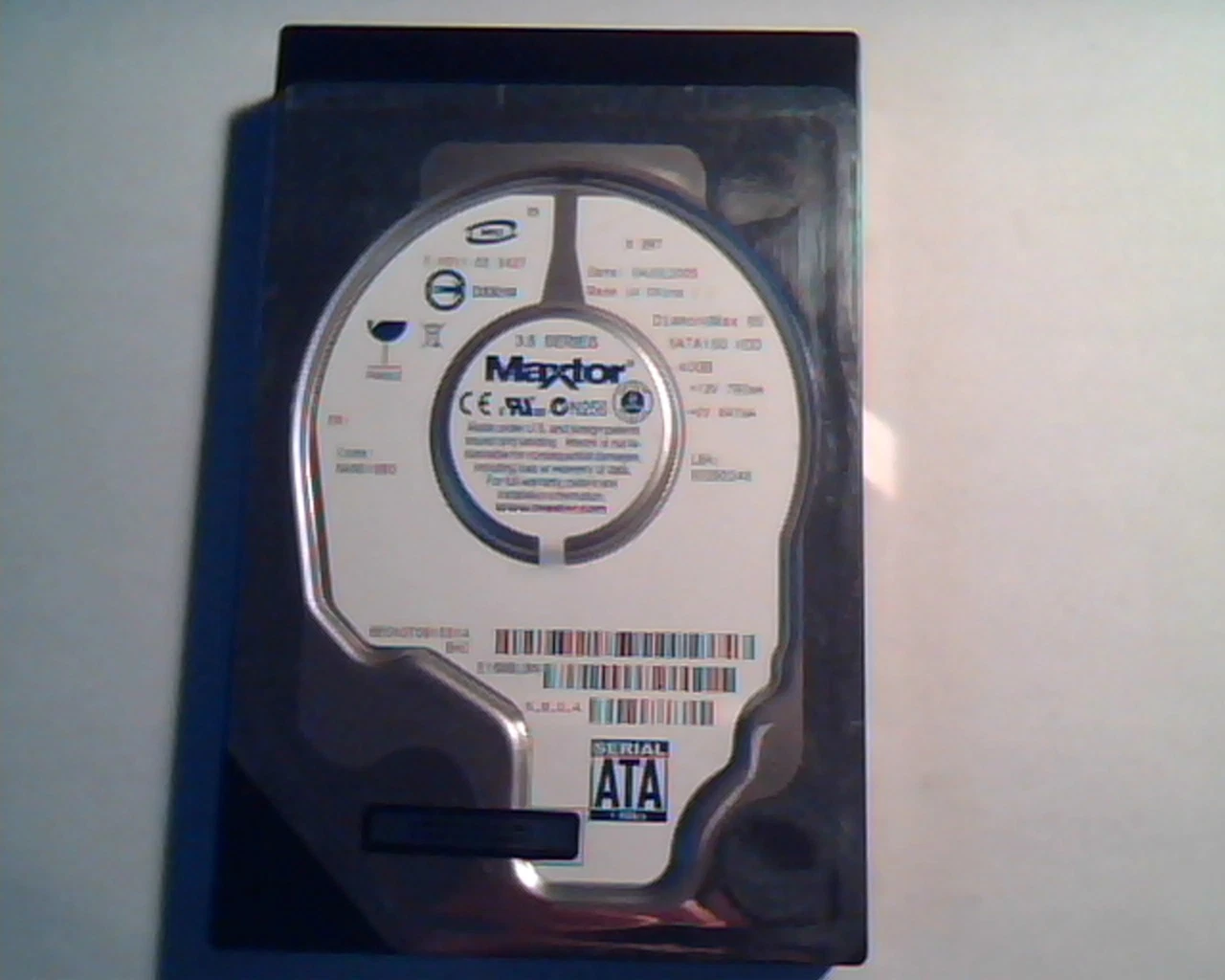 Hard Drive Disk SATA Maxtor 3.5 DiamondMax 8S SATA150 40GB 80293248 NAN51680