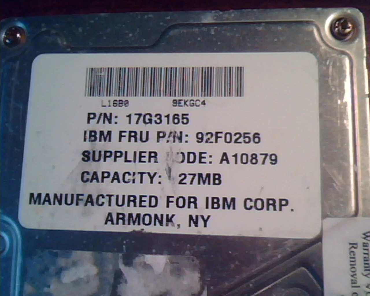 Hard Disk Drive IDE Quantum ProDrive ELS 17G3165 92F0256 127AT PI12A341 08-A - image 2