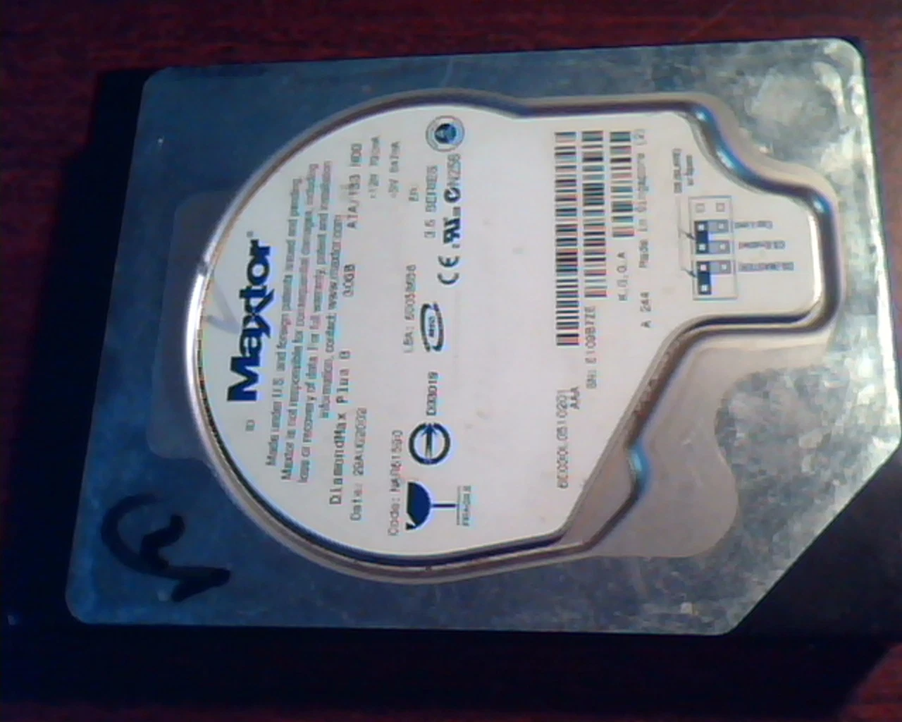 Hard Disk Drive IDE Maxtor DiamondMax Plus 8 30GB NAR61590 60058656 ATA