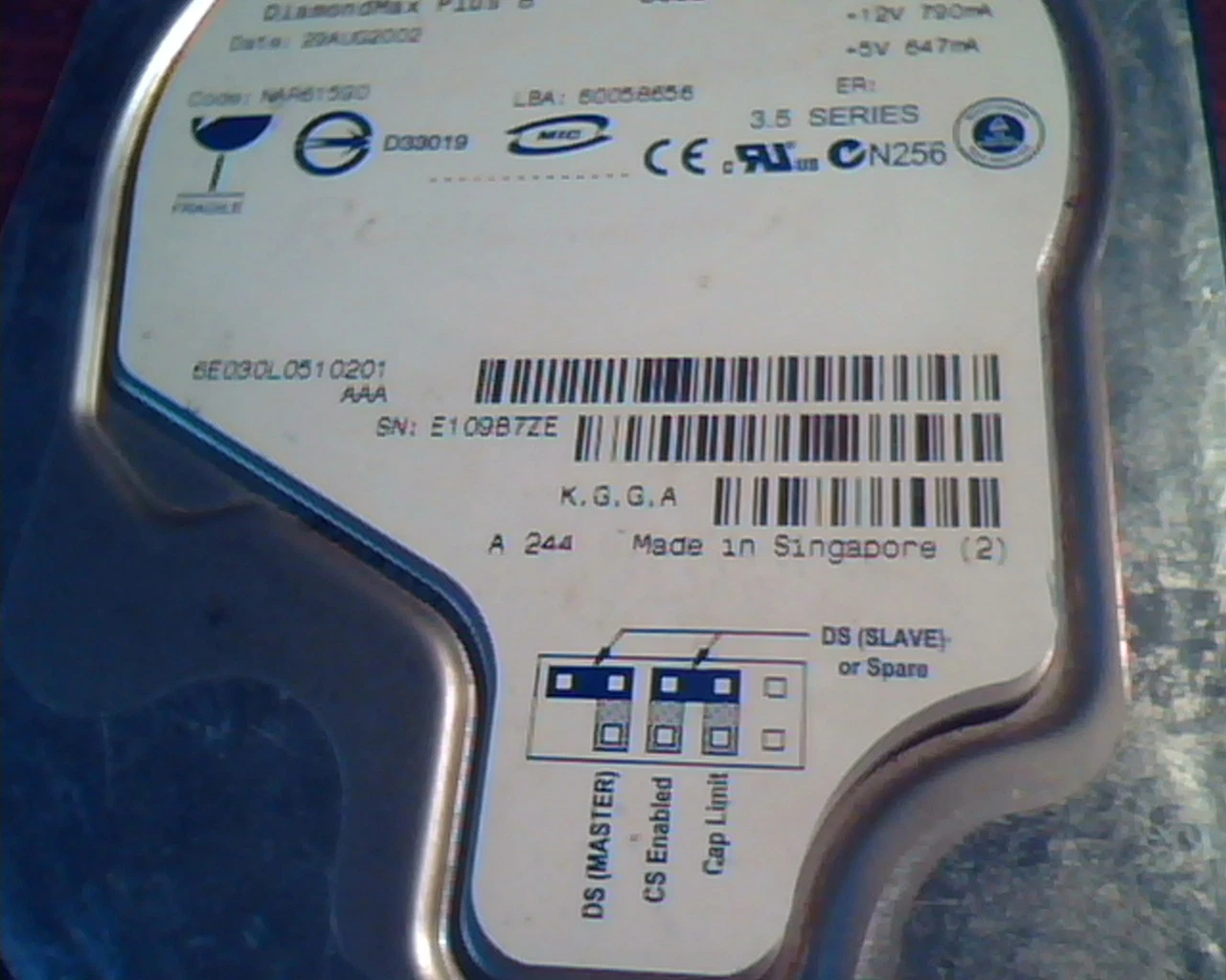 Hard Disk Drive IDE Maxtor DiamondMax Plus 8 30GB NAR61590 60058656 ATA - image 3