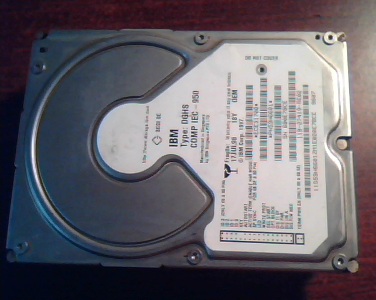 Hard Disk Drive SCSI IBM DGHS IEC-950 118-27419-RE02 ECE31708 PN59H6601 SE