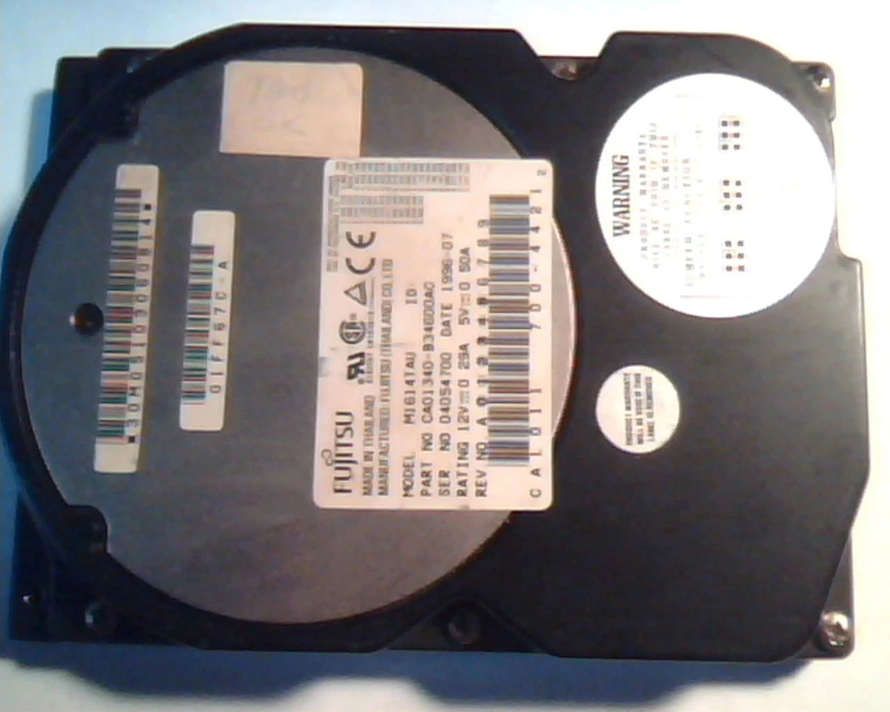 Hard Disk Drive IDE Fujitsu M1614TAV M1614TAU CA01340-B34600AC 700-4421 1996-07
