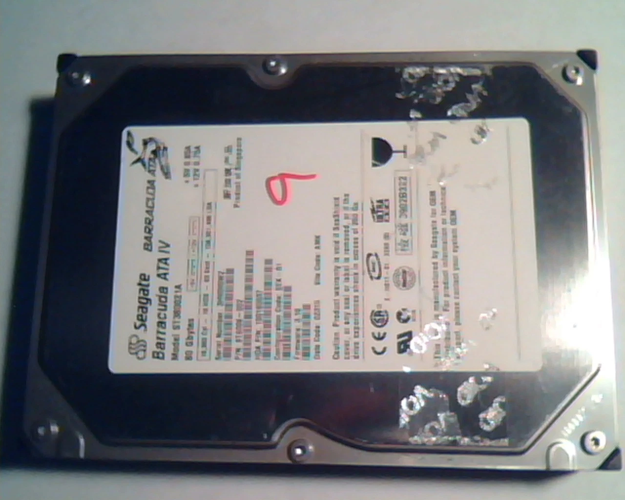 Hard Disk Drive IDE Seagate Barracuda ATA ST380021A 9T6006-002 80GB 100165537