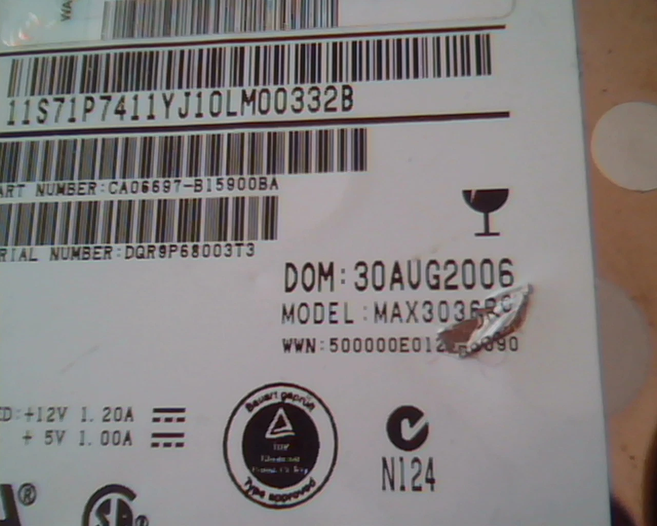Hard Disk Drive SATA IBM eserver Fujitsu CA06697-B15900BA MAX3036RC 36.4 GB - image 3