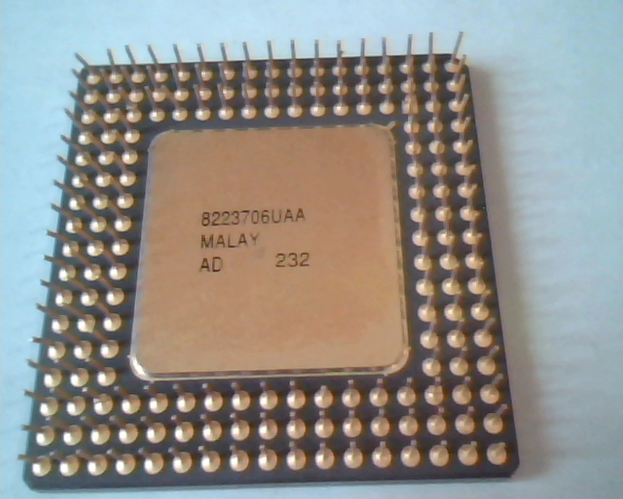 Rare Rare CPU computer chip - intel i486 SX A80486SX-25 L2350804 SX468 232 - image 4
