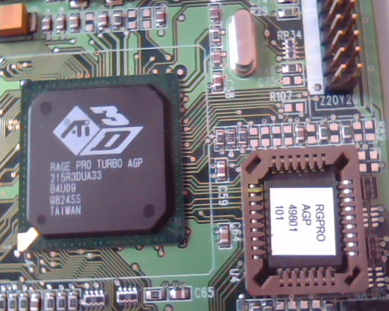 AGP card ATI 109-4980-10 RGPRO 49801 Rage Pro Turbo VGA 1024980511514515 - image 2