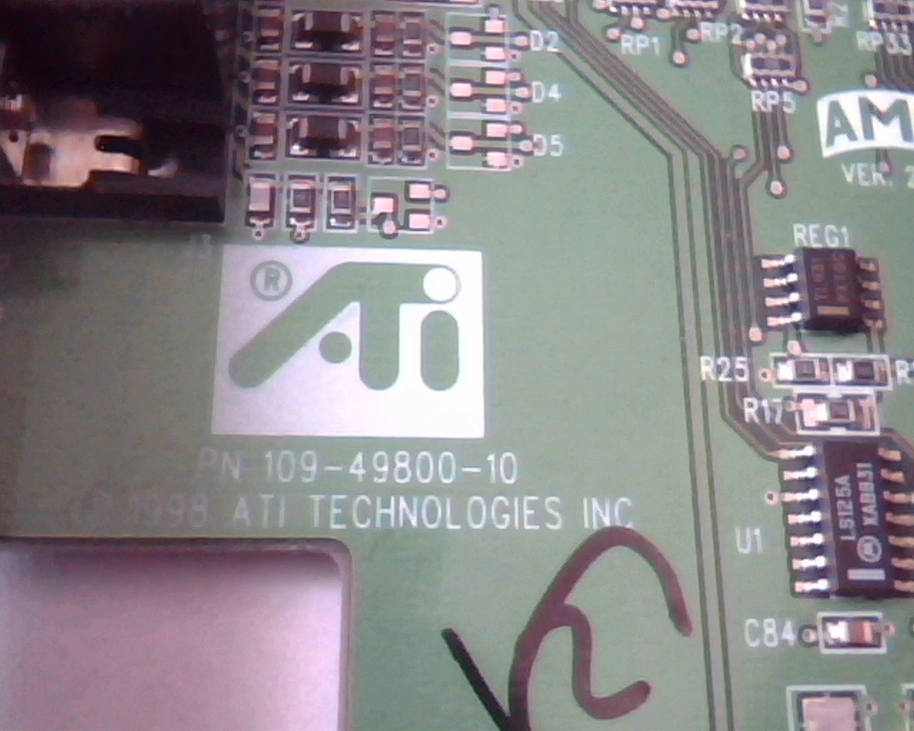 AGP card ATI 109-4980-10 RGPRO 49801 Rage Pro Turbo VGA 1024980511514515 - image 3