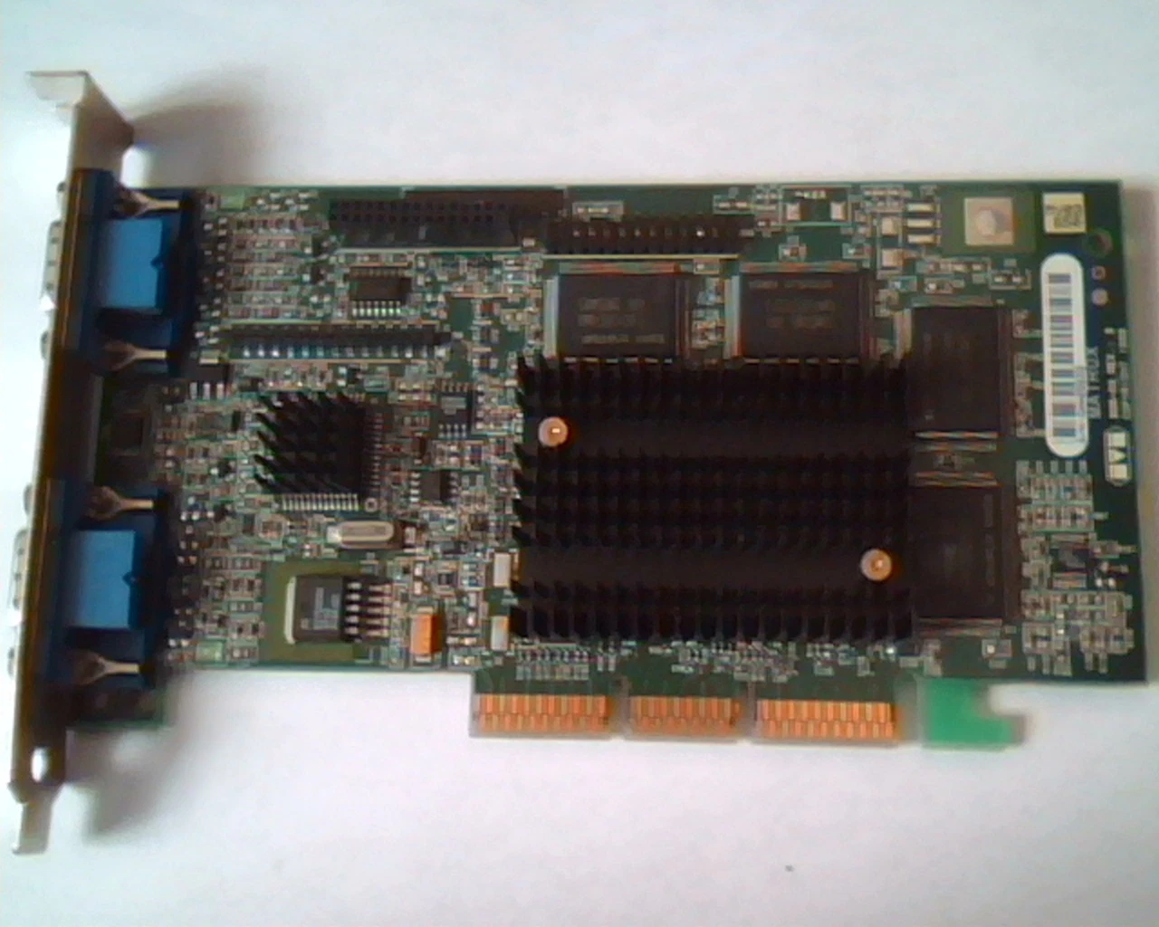 AGP card Matrox 906-04 Rev B MV03 65 Dual VGA