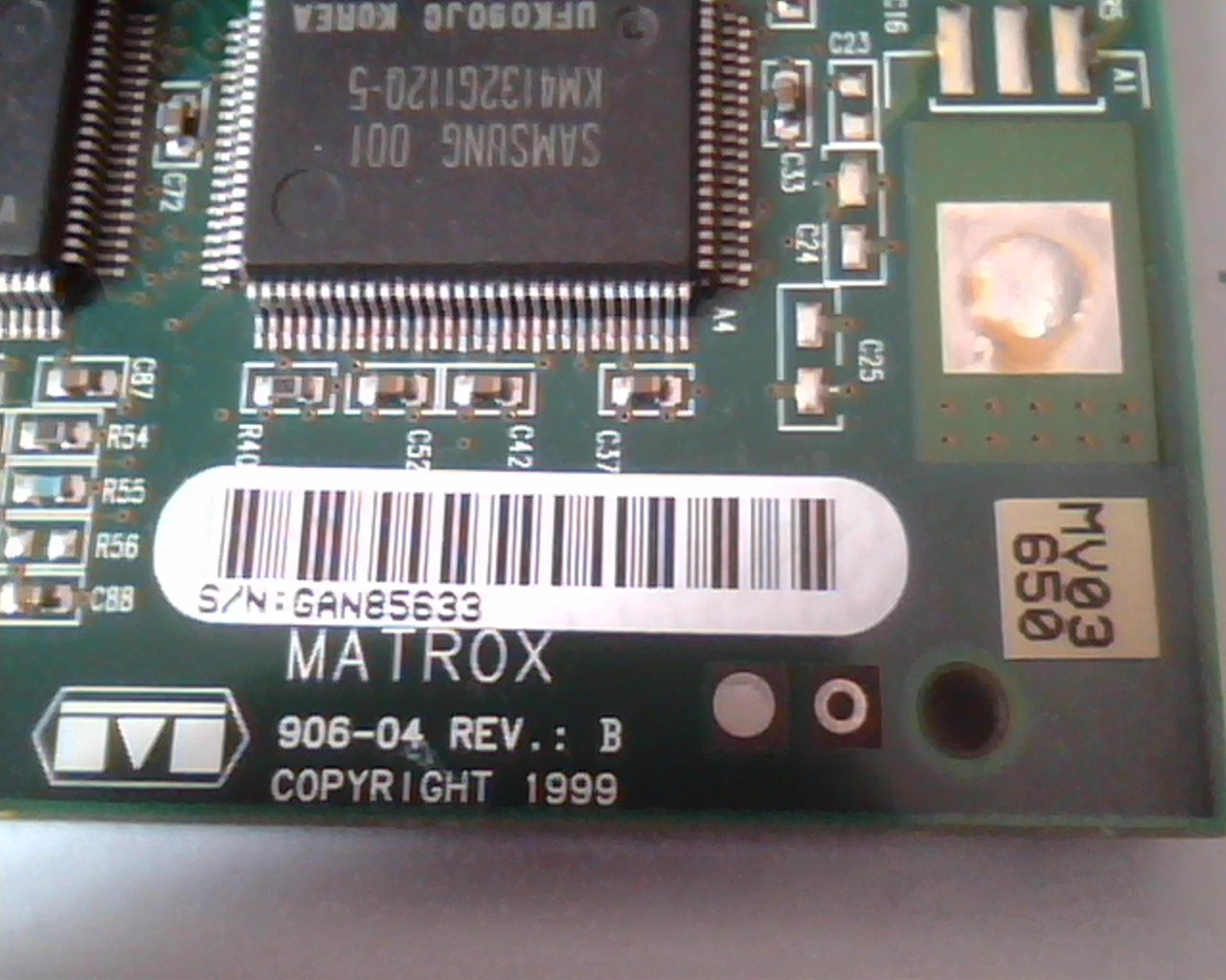 AGP card Matrox 906-04 Rev B MV03 65 Dual VGA - image 2