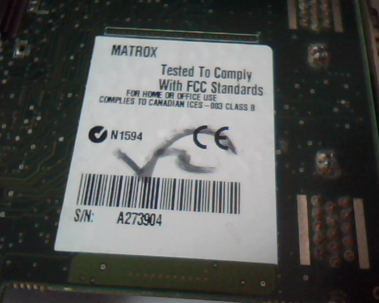 AGP card Matrox 906-04 Rev B MV03 65 Dual VGA - image 3