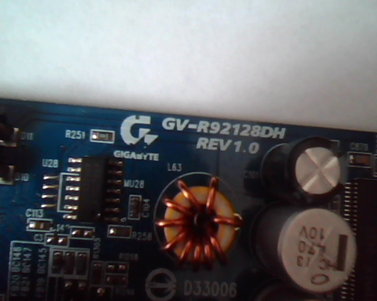 AGP card Gigabyte GV-R92128DH Rev 1.0 VGA DVI TV 3AC077C8 - image 2