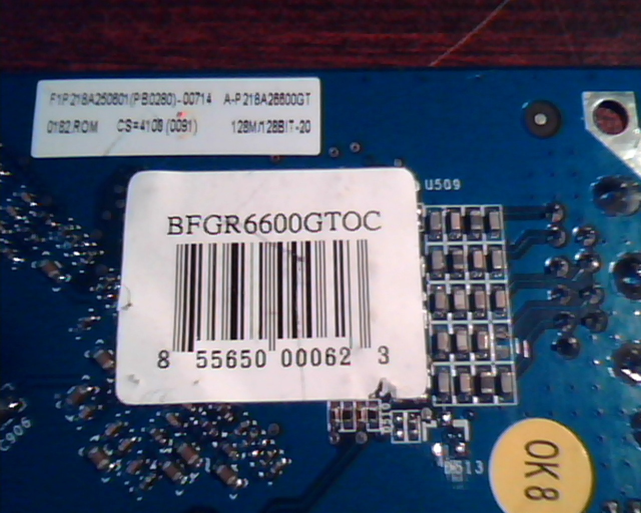 AGP8X video graphic card nVIDIA 180-10218-0000-A02 P218 BFGR6600GTOC Dual DVI TV - image 4