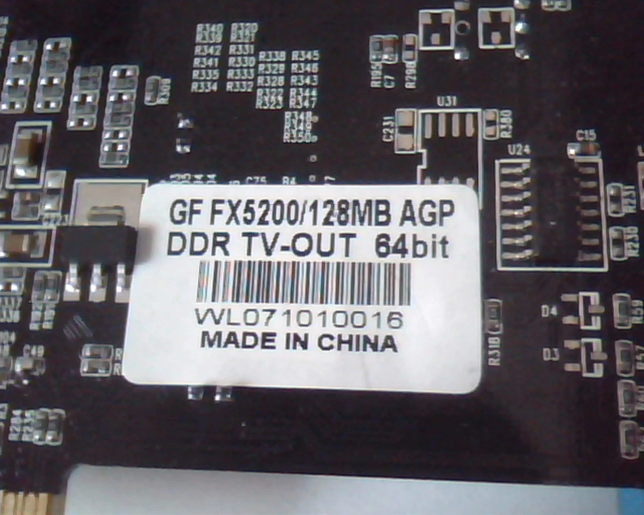 AGP card GeForce GF FX5200 128MB DDR TV-out 64 bit VGA - image 3