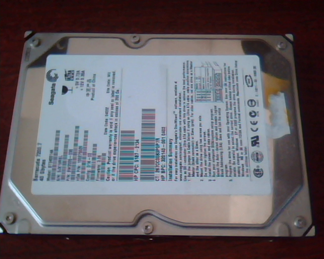 Hard Disk Drive IDE Seagate Barracuda ST340014A 9W2005-030 100275520 40GB D1K-02
