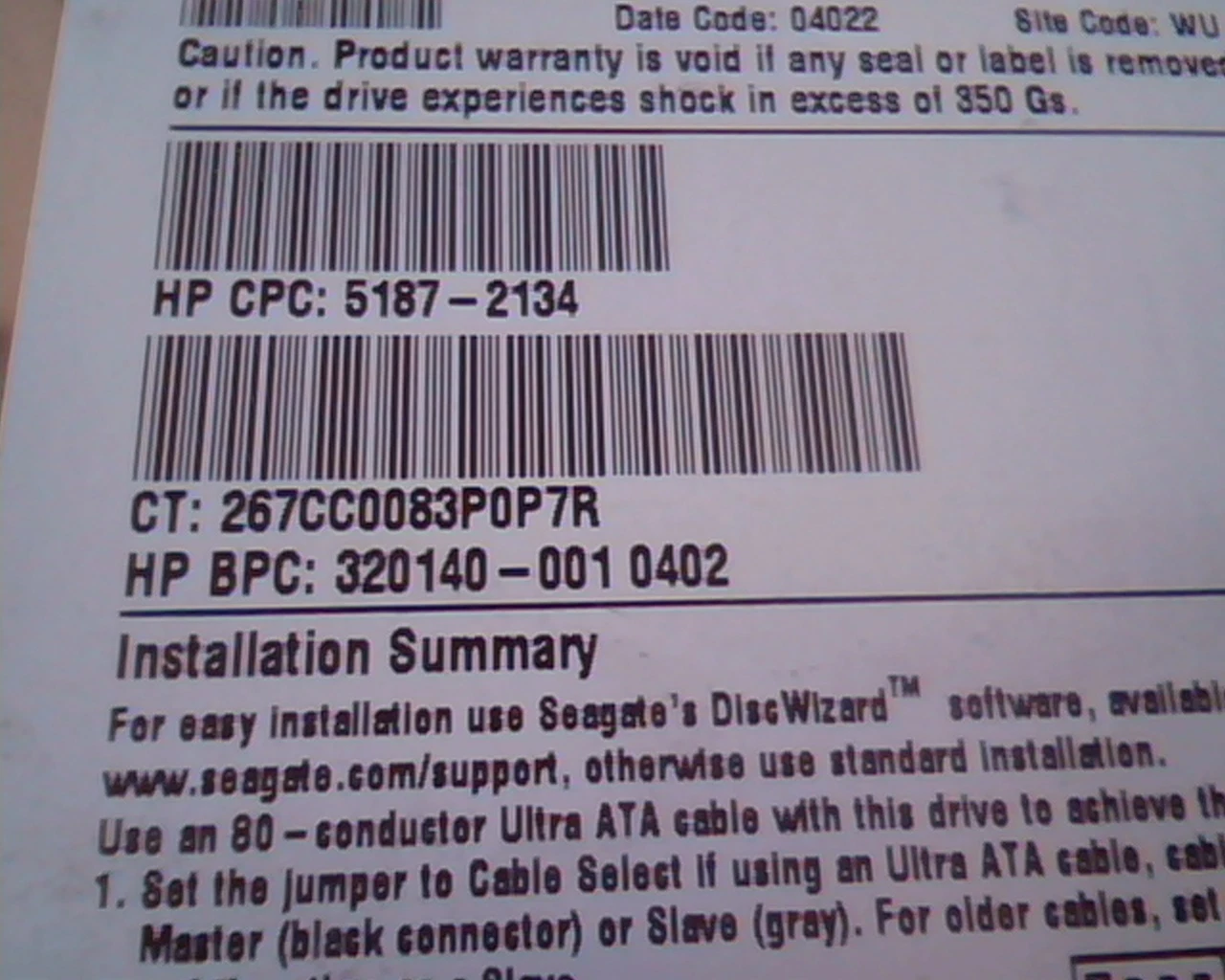 Hard Disk Drive IDE Seagate Barracuda ST340014A 9W2005-030 100275520 40GB D1K-02 - image 4