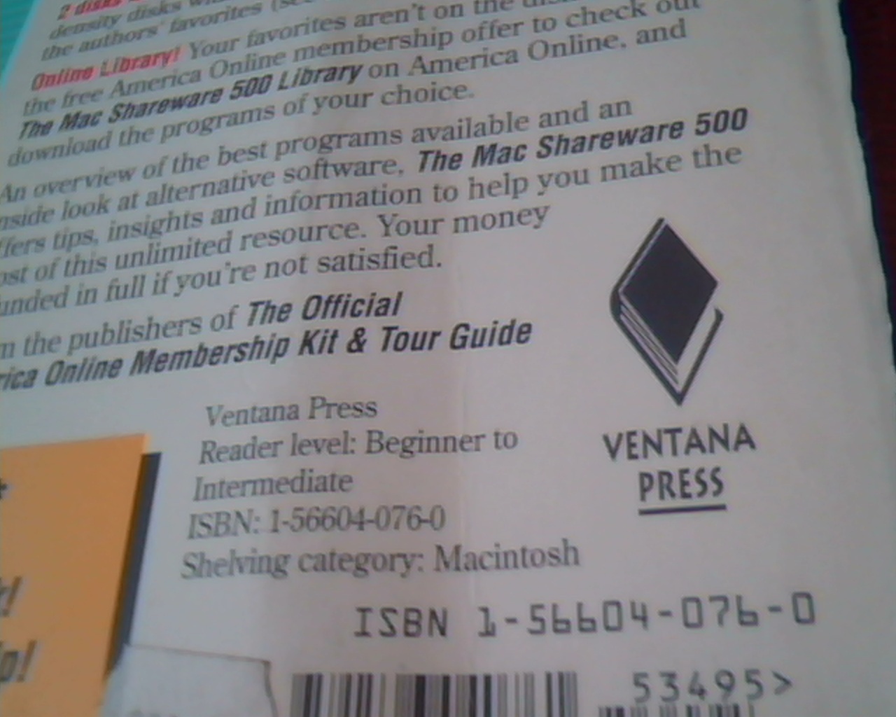 Floppy Disk Ventana Press MAC Shareware 500 Second edition Mac500 Macintosh - image 3