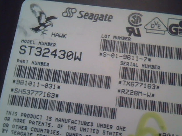 Hard Drive Seagate ST32430W DEC RZ28M-W SCSI 68-pin Disk Vintage 2.1GB 3.5" - image 2