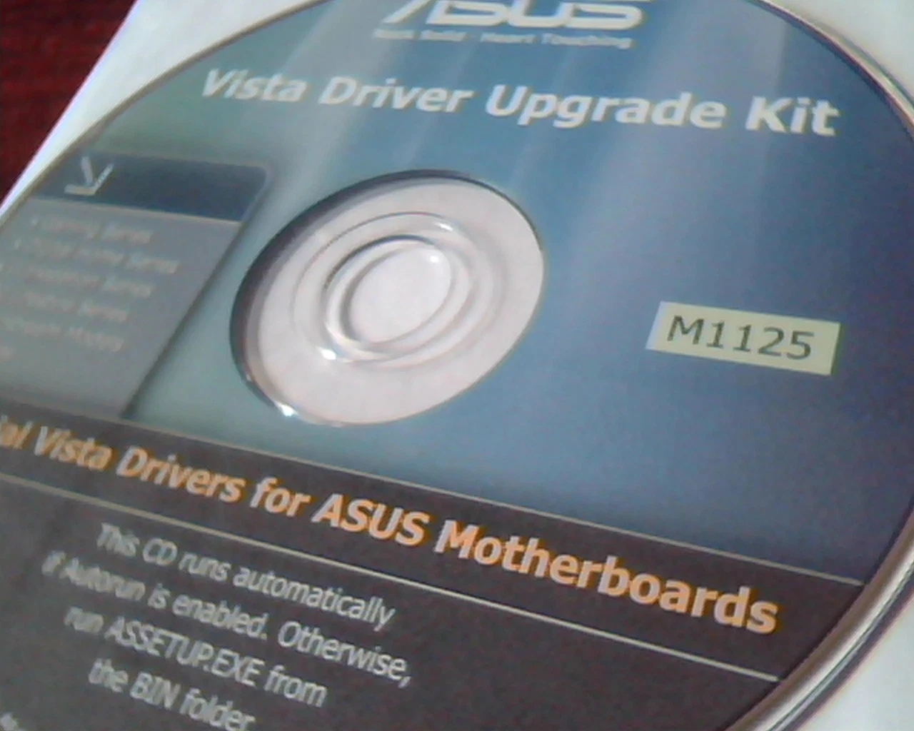 CD ASUS Vista Driver Upgrade Kit M1125 for ASUS motherboards series - image 3