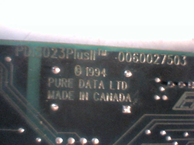 Pure Data PDI8023 PlusII Ethernet 16-bit ISA Vintage PDI8023PLUSII-16CAT PD18023 - image 4