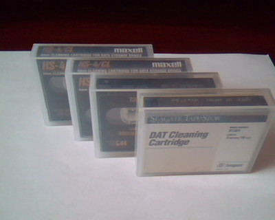 Data Cartridge Cleaning Maxell HS-4/CL 40 cleanings Seagate DAT - SET of 4